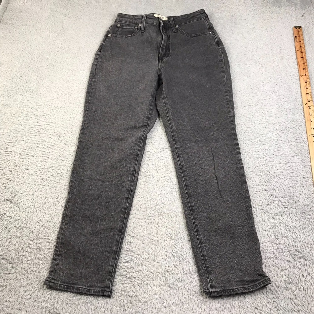 Madewell The Curvy Perfect Vintage Jeans Womens 26 Faded Black‎ High Rise Denim